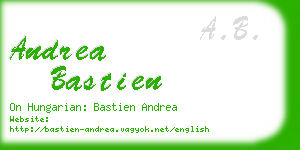 andrea bastien business card